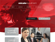 Tablet Screenshot of micalerecruitment.com
